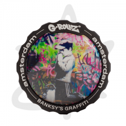 Grinder Banksy "Praying boy" 3 parties 53mm - G-Rollz - Grinder Weed