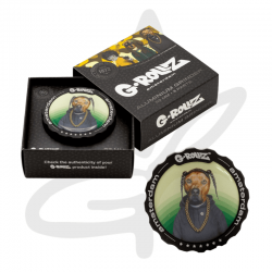 Grinder Pets Rock "Rap" 3 parties 53mm - G-Rollz - Grinder Weed