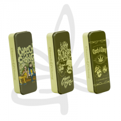 Boite de rangement CBD "Cheech and Chong" 12x4x2.5 - G-ROLLZ - Boîte à tabac