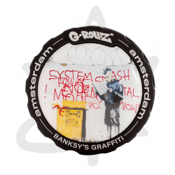 Grinder Banksy "Graffiti" 3 parties 43mm - G-Rollz - Grinder Weed