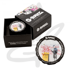 Grinder Banksy "Graffiti" 3 parties 43mm - G-Rollz - Grinder Weed