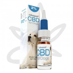 Huile CBD chien 2% 10ml - Cibapet - CBD animaux