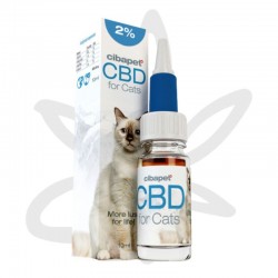 Huile CBD chat 2% 10ml - Cibapet - CBD animaux