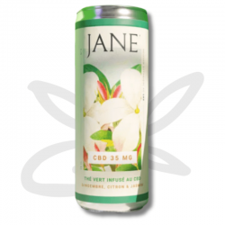 Ice tea CBD vert, Gingembre, Citron, Jasmin 35mg CBD 250ml - Jane CBD - Boisson CBD