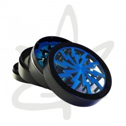 Metal Grinder Storm Blue 63mm 4 Pièces - Grind Pro - Grinder Weed