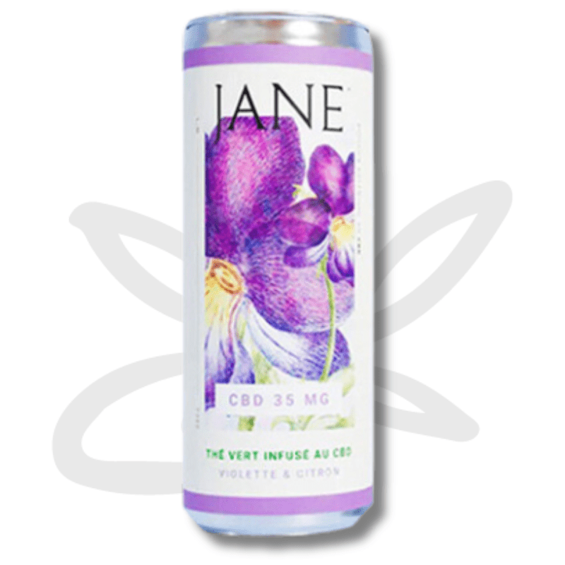 Ice tea CBD vert, Citron et Violette 35mg CBD 250ml - Jane CBD - Boisson CBD