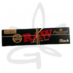 Feuille a rouler Connoisseur King Size Slim Black x32 + Filtres pré-roulés - Raw 1616528488