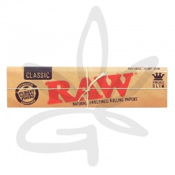 Boite carnet feuille à rouler King Size Slim Classic x50 - Raw
