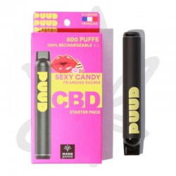 PUUD Sexy Candy 100mg CBD Full Spectrum 600 Puffs - Marie Jeanne - Puff CBD recheargeable