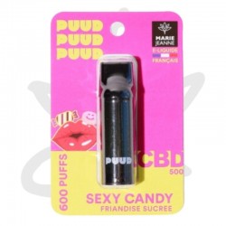 Cartouche PUUD Sexy Candy 100mg CBD Full Spectrum 600 puffs - Marie Jeanne - E liquide CBD