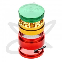 Grinder HammerCraft Aluminium Rasta 61mm - Raw - Grinder Weed