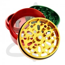 Grinder HammerCraft Aluminium Rasta 61mm - Raw - Grinder Weed