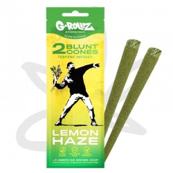 Blunt pré roulé "Banksy Lemon Haze" x2 - G-ROLLZ - Feuille à rouler