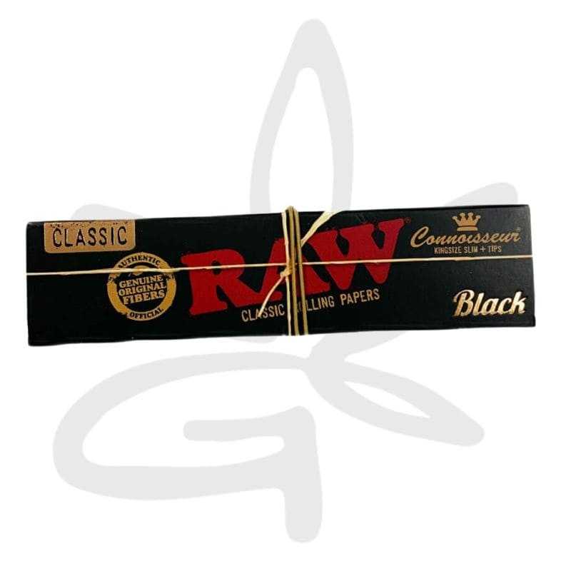Feuilles a rouler Connoisseur King size Slim x32 + Pre-rolled Tips x24 - RAW 