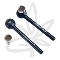 Pipe en verre noire - Champ High - Pipe weed