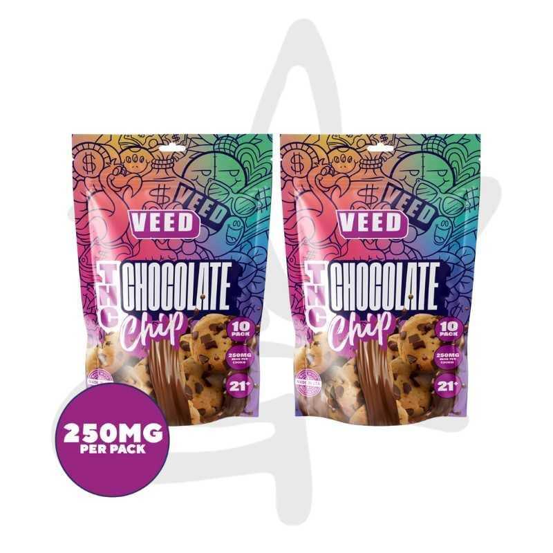 Cookies Delta 9 Thc 250 Mg Chocolate Chip Sachet De 10 Veed