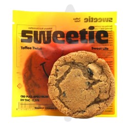 Space cookie Sweetie "Toffee Twist" 50mg Delta 9 THC - Puffy - Edibles