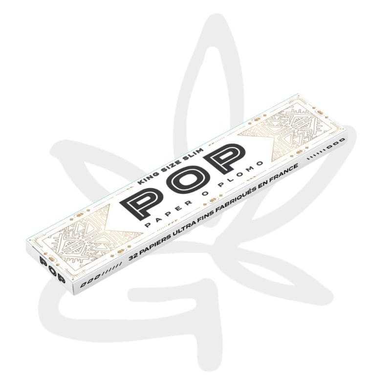 Feuilles à rouler "POP" White Paper O Plomo Hemp Edition king size slim x32 + Tips - PRT LAB - Accessoires cannabis