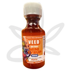 Mini Syrup "Peach" 50mg Delta 9 THC 60ml - VEED - Sirop THC