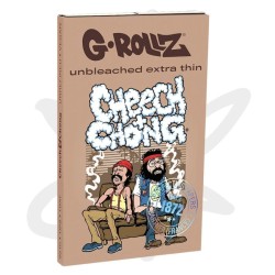 Feuilles à rouler + tips + plateau Cheech&chong non blanchies 1/4 x50 - G ROLLZ