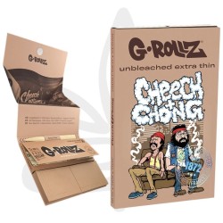 Feuilles à rouler + tips + plateau Cheech&chong non blanchies 1/4 x50 - G ROLLZ