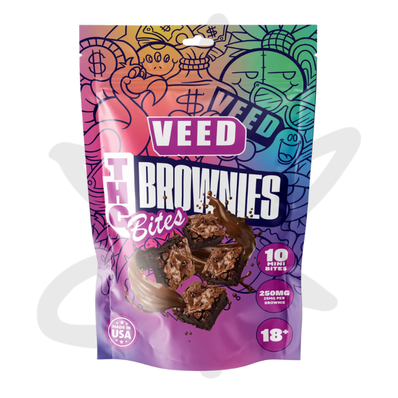 Brownies Bites 250mg Delta 9 THC x10 - VEED