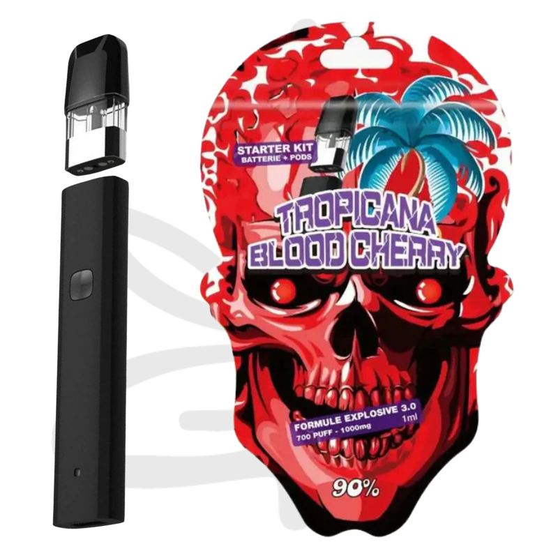 Kit Vape MCP-S "Tropicana Blood Cherry" Muscimole 40mg + 90% MCP-N​