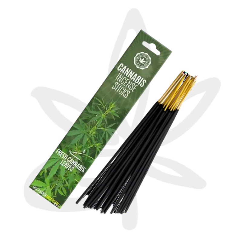 Encens 15 sticks- fresh cannabis leaves - Multitrance Amsterdam