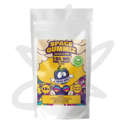 Gummies THC Delta 9 Space Gummiz "Blue Razz Mattaz" x10 – 150 MG THC
