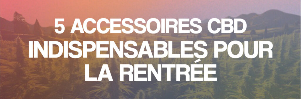 5 accessoires CBD indispensables pour la rentrée